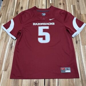 Arkansas Razorbacks Untouchable Football Jersey Youth XL Nike Red College
